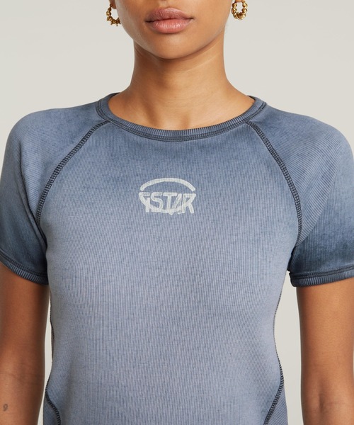セール】ARMY RINGER SLIM TOP/ウォッシュ加工ブランドロゴ