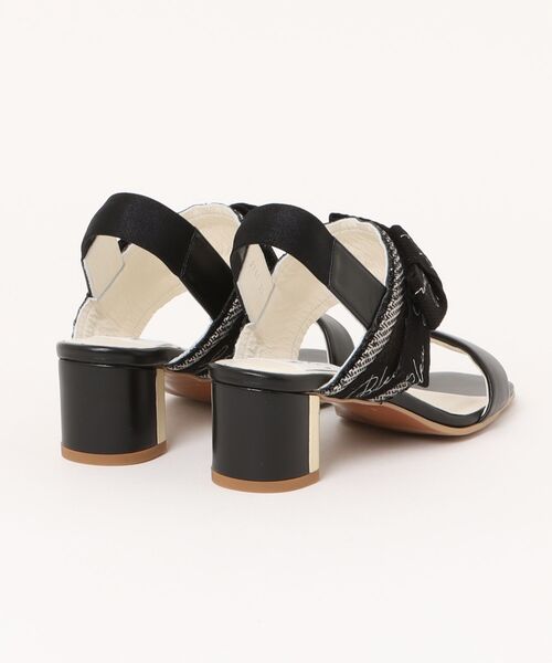 Dolce & Gabbana ポンポン バックストラップ サンダル セール】リボンモチーフバックストラップサンダル（サンダル