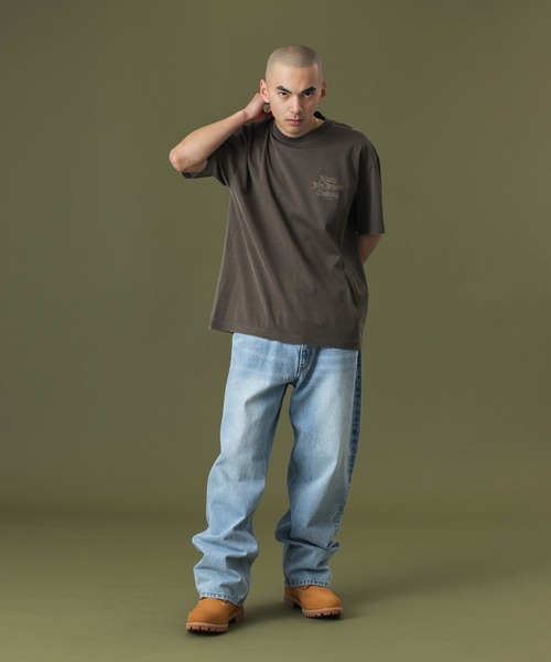 XLARGE(エクストララージ)の「OLD ENGLISH DENIM PANTS(デニムパンツ・メンズ・ブラック/ライトインディゴブルー・30inch/32inch/34inch/36inch)」の10枚目の写真