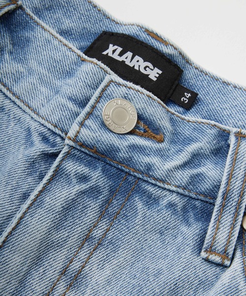 XLARGE(エクストララージ)の「OLD ENGLISH DENIM PANTS(デニムパンツ・メンズ・ブラック/ライトインディゴブルー・30inch/32inch/34inch/36inch)」の22枚目の写真