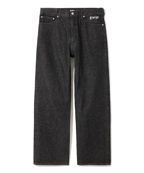 XLARGE(エクストララージ)の「OLD ENGLISH DENIM PANTS(デニムパンツ・メンズ・ブラック/ライトインディゴブルー・30inch/32inch/34inch/36inch)」の16枚目の写真