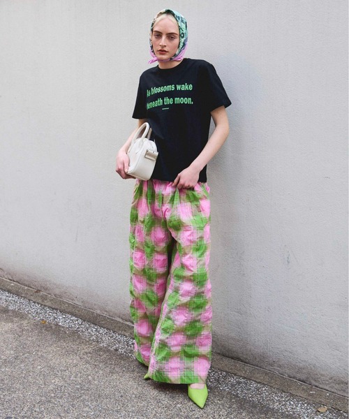 MAISON SPECIAL（メゾンスペシャル）の「THE MOON T-shirt【MAISON SPECIAL/メゾンスペシャル】（Tシャツ/カットソー・レディース・イエロー/ホワイト/ピンク/ブラック・FREE）」の8枚目の写真