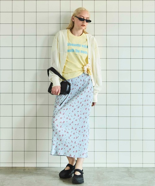 MAISON SPECIAL（メゾンスペシャル）の「THE MOON T-shirt【MAISON SPECIAL/メゾンスペシャル】（Tシャツ/カットソー・レディース・イエロー/ホワイト/ピンク/ブラック・FREE）」の10枚目の写真