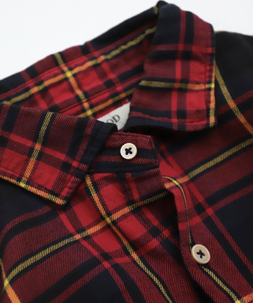 OMNIGOD（オムニゴッド）の「[OMNIGOD mens / オムニゴッド] コットンギャバチェック スプレッドカラーシャツ（シャツ/ブラウス・メンズ・レッド系その他/グリーン系その他・4/3/2）」の17枚目の写真