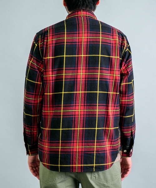 OMNIGOD（オムニゴッド）の「[OMNIGOD mens / オムニゴッド] コットンギャバチェック スプレッドカラーシャツ（シャツ/ブラウス・メンズ・レッド系その他/グリーン系その他・4/3/2）」の11枚目の写真