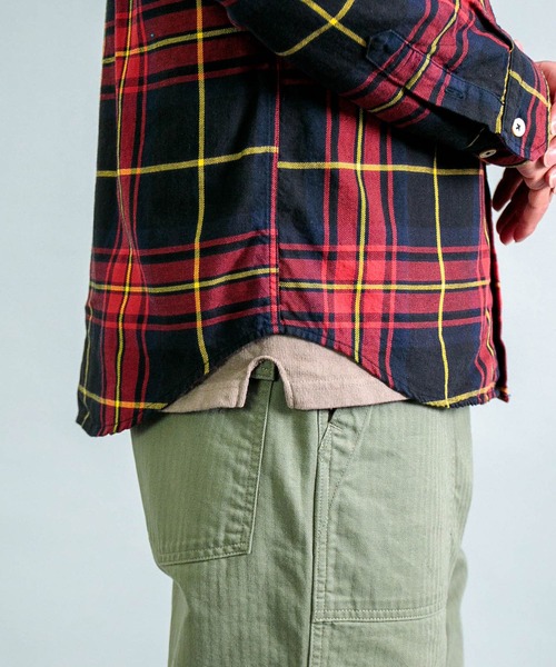 OMNIGOD（オムニゴッド）の「[OMNIGOD mens / オムニゴッド] コットンギャバチェック スプレッドカラーシャツ（シャツ/ブラウス・メンズ・レッド系その他/グリーン系その他・4/3/2）」の15枚目の写真