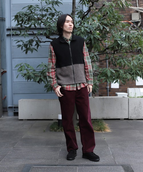 OMNIGOD（オムニゴッド）の「[OMNIGOD mens / オムニゴッド] コットンギャバチェック スプレッドカラーシャツ（シャツ/ブラウス・メンズ・レッド系その他/グリーン系その他・4/3/2）」の22枚目の写真