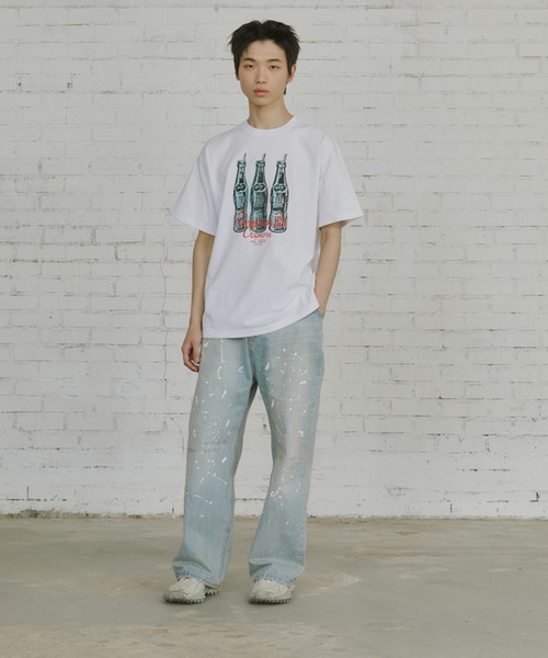 tシャツ A'GEM/9 × .kom 「ROMANTIC CROWN/ロマンティック クラウン」Glass Drawing T-Shirt/グラスド A'GEM/9 × .kom 『ROMANTIC CROWN/ロマンティック クラウン