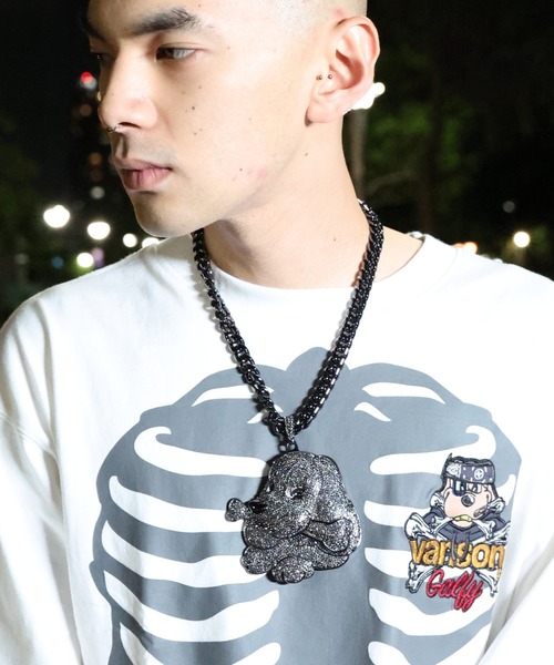 GALFY（ガルフィー）の「GALFY-黒光りブリンブリンネックレス