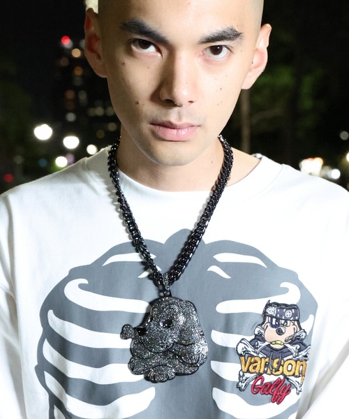 GALFY（ガルフィー）の「GALFY-黒光りブリンブリンネックレス