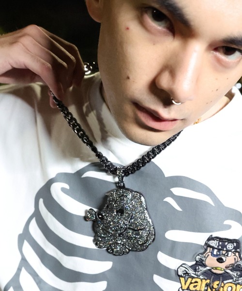 し*ス様 ガルフィー ブリンブリンネックレス GALFY（ガルフィー）の「GALFY-黒光りブリンブリンネックレス