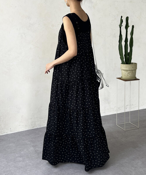 rmineさま専用　わんぴ セール】ドットキャミワンピース（ワンピース）｜Chez toi