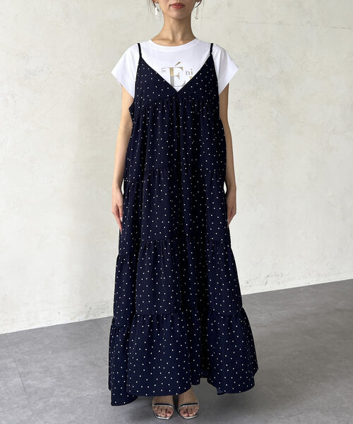 ラスト1点!!★★Toteme シルク混キャミワンピース 送料・関税込 セール】ランジェリーライクキャミワンピース（ワンピース