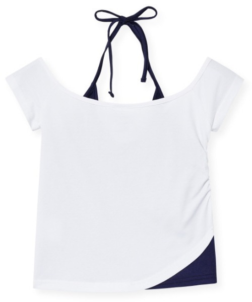 Midnight Move（ミッドナイトムーブ）の「A'GEM/9 × .kom 『MIDNIGHT MOVE/ミッドナイトムーブ』 AG CROSS T-SHIRT/AG クロス半袖Tシャツ（Tシャツ/カットソー・レディース・ホワイト/カーキ/チャコールグレー・FREE）」の18枚目の写真