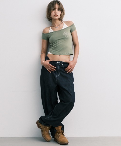 tシャツ A'GEM/9 × .kom 「MIDNIGHT MOVE/ミッドナイトムーブ」 AG CROSS T-SHIRT/AG クロス半袖Tシャツ A'GEM/9 × .kom 『MIDNIGHT MOVE/ミッドナイトムーブ』 CROSS T