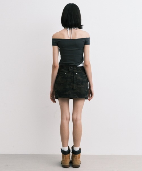 Midnight Move（ミッドナイトムーブ）の「A'GEM/9 × .kom 『MIDNIGHT MOVE/ミッドナイトムーブ』 AG CROSS T-SHIRT/AG クロス半袖Tシャツ（Tシャツ/カットソー・レディース・ホワイト/カーキ/チャコールグレー・FREE）」の11枚目の写真