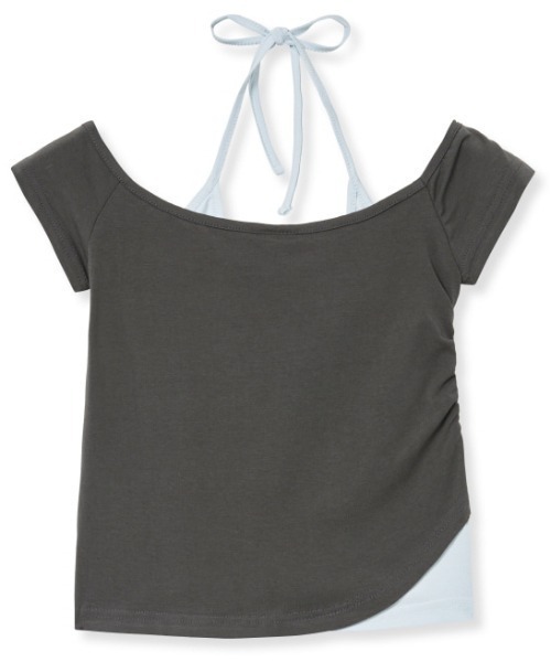 Midnight Move（ミッドナイトムーブ）の「A'GEM/9 × .kom 『MIDNIGHT MOVE/ミッドナイトムーブ』 AG CROSS T-SHIRT/AG クロス半袖Tシャツ（Tシャツ/カットソー・レディース・ホワイト/カーキ/チャコールグレー・FREE）」の21枚目の写真