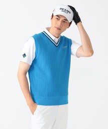 BEAMS GOLF(r[XSt)PURPLE LABEL / `f P[u jbg xXg(jbg/Z[^[)