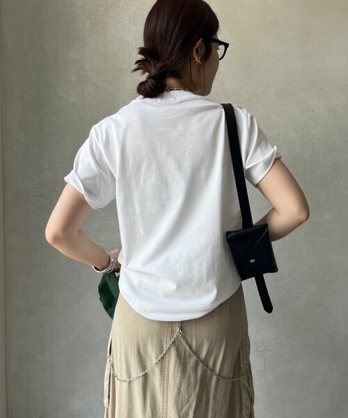 DouDou（ドゥドゥ）の「フォトプリントTEE（Tシャツ/カットソー・レディース・グレー/ダークグレー/ホワイト・FREE）」の9枚目の写真