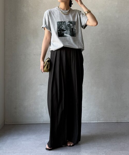 DouDou（ドゥドゥ）の「フォトプリントTEE（Tシャツ/カットソー・レディース・グレー/ダークグレー/ホワイト・FREE）」の10枚目の写真