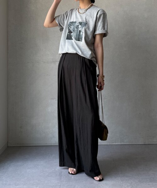 DouDou（ドゥドゥ）の「フォトプリントTEE（Tシャツ/カットソー・レディース・グレー/ダークグレー/ホワイト・FREE）」の12枚目の写真