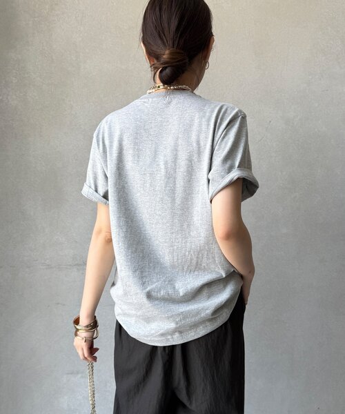DouDou（ドゥドゥ）の「フォトプリントTEE（Tシャツ/カットソー・レディース・グレー/ダークグレー/ホワイト・FREE）」の18枚目の写真