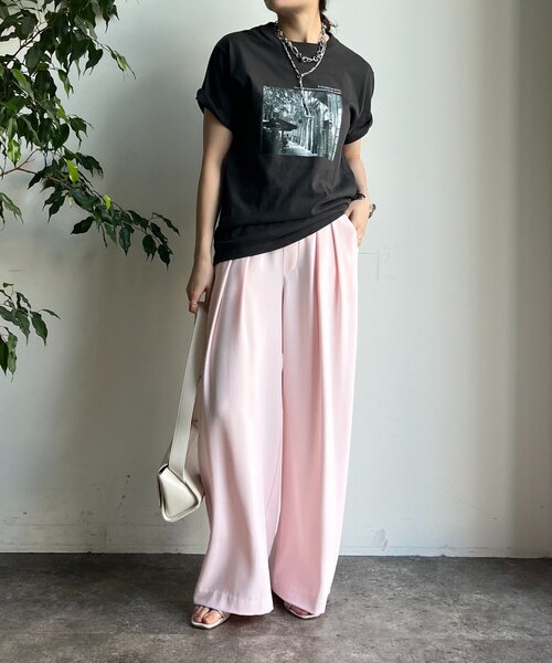 DouDou（ドゥドゥ）の「フォトプリントTEE（Tシャツ/カットソー・レディース・グレー/ダークグレー/ホワイト・FREE）」の19枚目の写真