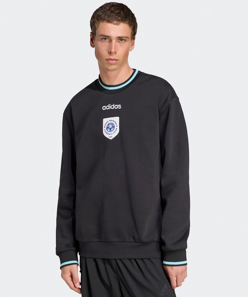 adidas（アディダス）の「adidas/アディダス CREWNECK SWT ロゴスウェット トレーナー メンズ 秋物 秋服 2026年秋冬（スウェット・メンズ・ブラック/グリーン・XL/L/M/S）」の7枚目の写真
