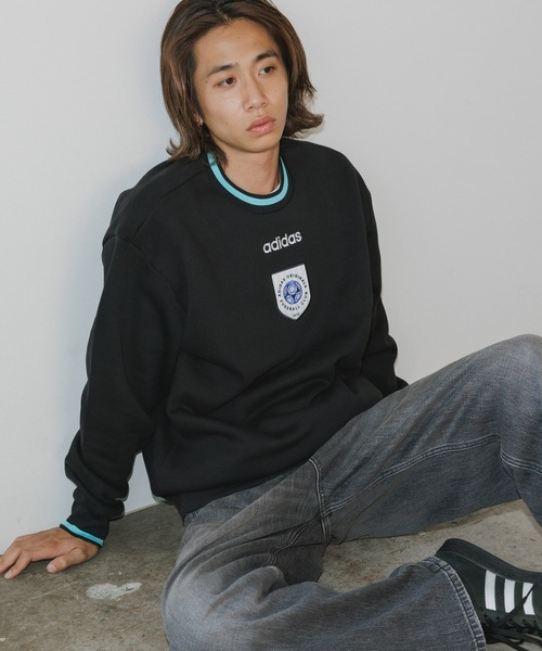 adidas（アディダス）の「adidas/アディダス CREWNECK SWT ロゴスウェット トレーナー メンズ 秋物 秋服 2026年秋冬（スウェット・メンズ・ブラック/グリーン・XL/L/M/S）」の20枚目の写真