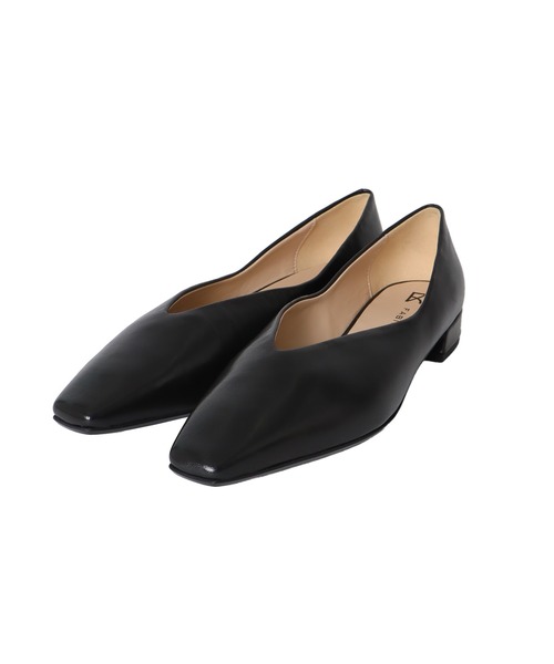 FABIO RUSCONI(ファビオルスコーニ)の「FABIO RUSCONI / S.rossi beak toe pumps(ビークトゥローヒールパンプス F-6699)(パンプス・レディース・ブラック/ベージュ・37/36)」の2枚目の写真