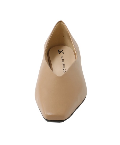 FABIO RUSCONI(ファビオルスコーニ)の「FABIO RUSCONI / S.rossi beak toe pumps(ビークトゥローヒールパンプス F-6699)(パンプス・レディース・ブラック/ベージュ・37/36)」の6枚目の写真