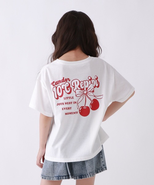 10C REPIPI（ジューシーレピピ）の「【10C REPIPI】チョベリグルーズTEE2（Tシャツ/カットソー・キッズ・スミクロ/ピンク/グレー/ホワイト系1/ホワイト系2/サックスブルー・110cm/120cm/130cm）」の10枚目の写真