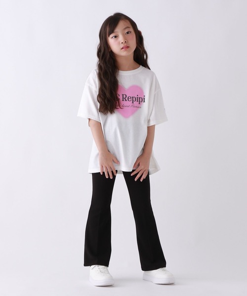 10C REPIPI（ジューシーレピピ）の「【10C REPIPI】チョベリグルーズTEE2（Tシャツ/カットソー・キッズ・スミクロ/ピンク/グレー/ホワイト系1/ホワイト系2/サックスブルー・110cm/120cm/130cm）」の19枚目の写真