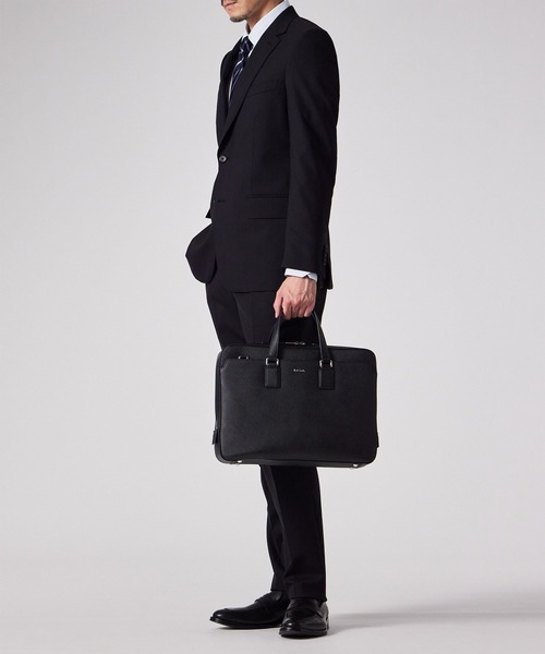 Paul Smith(ポールスミス)の「シグネチャーストライププラー ブリーフケース【553404 N071F】(ビジネスバッグ・メンズ・ネイビー/ブラック・FREE)」の8枚目の写真
