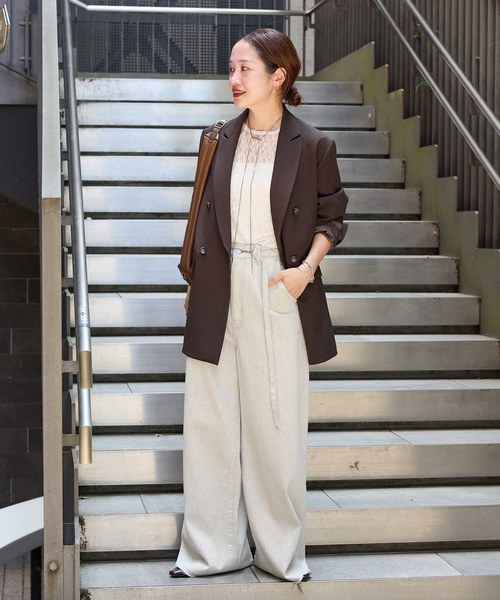 追加》ウールライクストレッチジャケット（テーラードジャケット