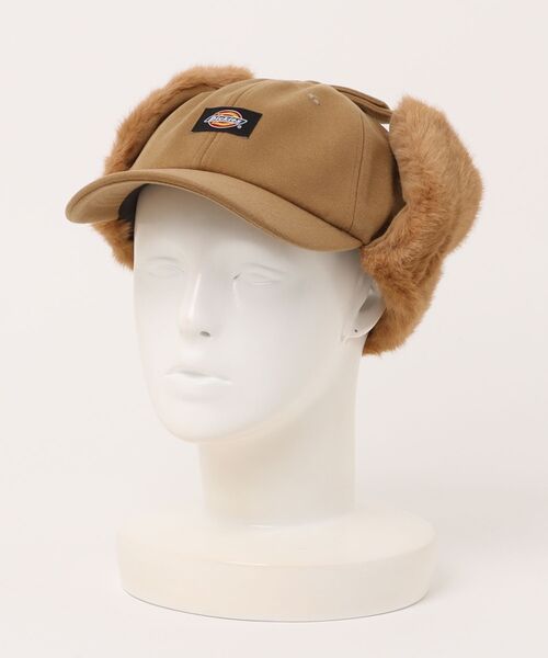 Dickies(ディッキーズ)の「【Dickies】DK EX FAKEFUR FLIGHT CAP/フライトキャップ/フリーサイズ/帽子/ディッキーズ(キャップ・メンズ・ベージュ/ブラック/ブラウン/レッド/グリーン/グレー・FREE)」の3枚目の写真