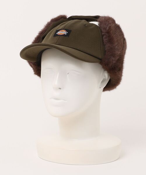 Dickies(ディッキーズ)の「【Dickies】DK EX FAKEFUR FLIGHT CAP/フライトキャップ/フリーサイズ/帽子/ディッキーズ(キャップ・メンズ・ベージュ/ブラック/ブラウン/レッド/グリーン/グレー・FREE)」の5枚目の写真