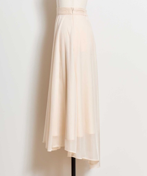 NOELA（ノエラ）の「シャイニーフレアスカート（スカート・レディース・オフホワイト/ラベンダー・S/M）」の13枚目の写真