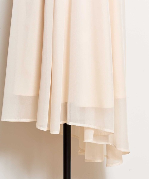 NOELA（ノエラ）の「シャイニーフレアスカート（スカート・レディース・オフホワイト/ラベンダー・S/M）」の15枚目の写真