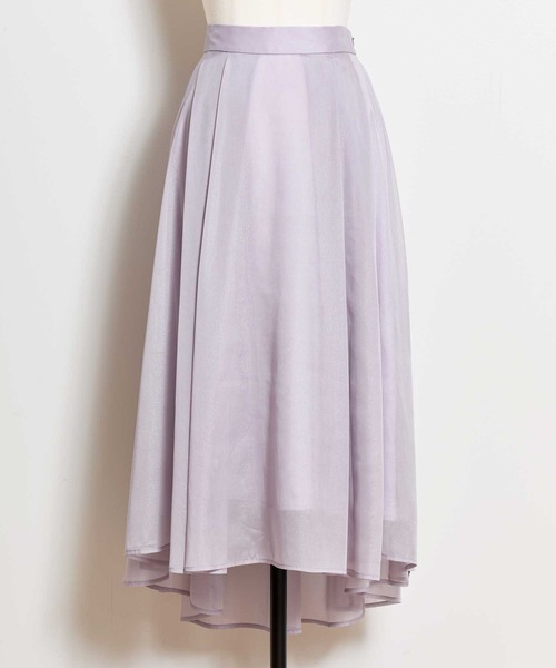 NOELA（ノエラ）の「シャイニーフレアスカート（スカート・レディース・オフホワイト/ラベンダー・S/M）」の16枚目の写真