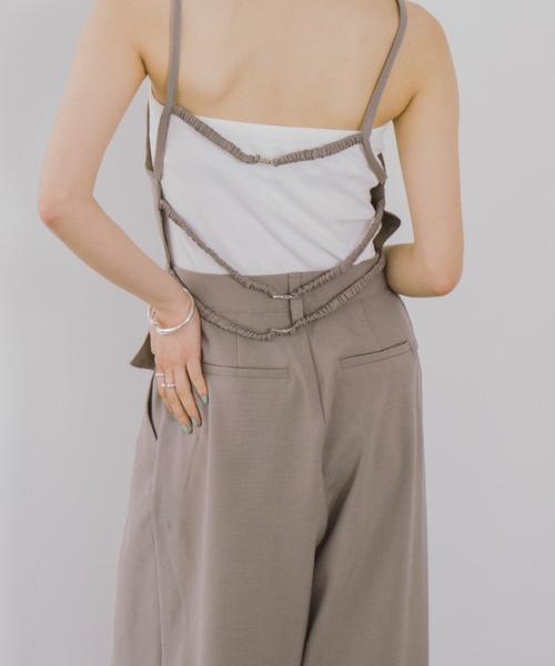 DRWCYS（ドロシーズ）の「2タックワイドパンツ（スラックス・レディース・ベージュ/ブラック・SMALL/MEDIUM）」の18枚目の写真