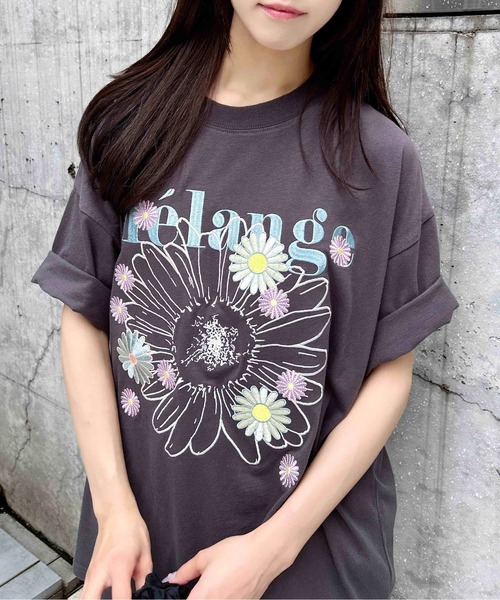 AWW magazine BLUEBERRY TEE Tシャツ 刺繍 AWW magazine BLUEBERRY TEE Tシャツ 刺繍 L