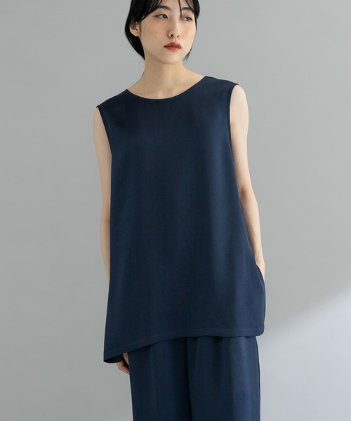 KBF（ケイビーエフ）の「『WEB限定』サテンセットアップ（セットアップ・レディース・ブラック/ネイビー/ベージュ・ONE）」の7枚目の写真