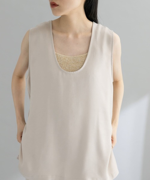 KBF（ケイビーエフ）の「『WEB限定』サテンセットアップ（セットアップ・レディース・ブラック/ネイビー/ベージュ・ONE）」の20枚目の写真