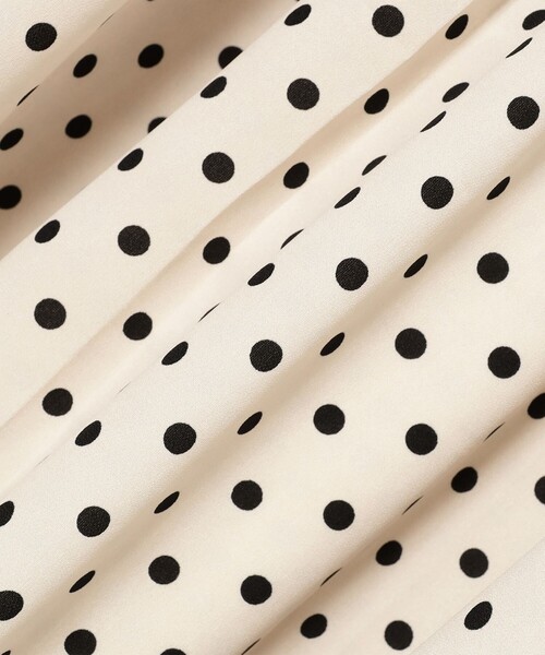 CAROLINA GLASER（カロリナ グレイサー）の「ドット リボンタイ ワンピース（ワンピース・レディース・ホワイト系その他5/ブラック・ONE SIZE）」の10枚目の写真
