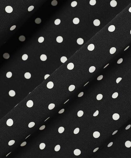 CAROLINA GLASER（カロリナ グレイサー）の「ドット リボンタイ ワンピース（ワンピース・レディース・ホワイト系その他5/ブラック・ONE SIZE）」の5枚目の写真