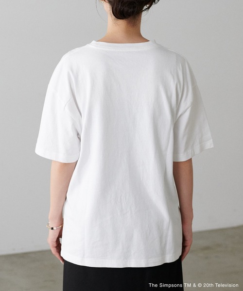 tシャツ 「LARUTA」 「THE SIMPSONS／シンプソンズ」ヴィンテージライクTシャツ レディース LARUTA】 【THE SIMPSONS／シンプソンズ】ヴィンテージライクT