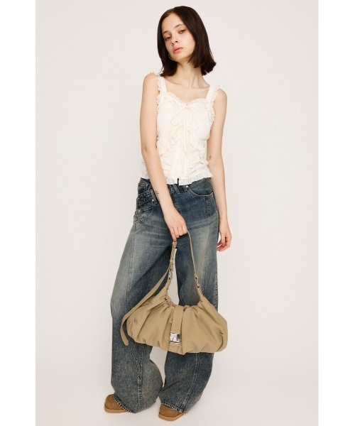 キャミソール SHEER SQUEEZE CAMI TOPS シアー スクウィーズ キャミ トップス 夏服 秋服 SHEER SQUEEZE CAMI TOPS シアー スクウィーズ キャミ トップス
