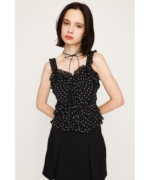 キャミソール SHEER SQUEEZE CAMI TOPS シアー スクウィーズ キャミ トップス 夏服 秋服 SHEER SQUEEZE CAMI TOPS シアー スクウィーズ キャミ トップス