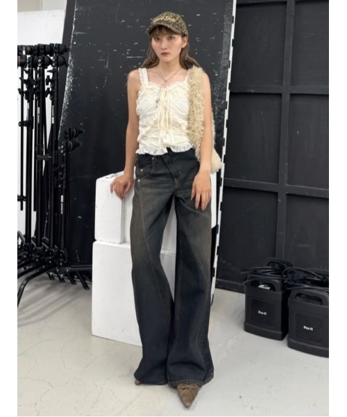 SLY（スライ）の「SHEER SQUEEZE CAMI TOPS シアー スクウィーズ